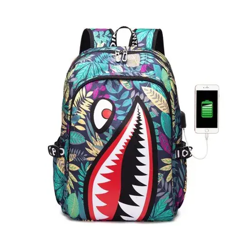 Image de Cartable Requin Dessin Animé - Sac École Enfant