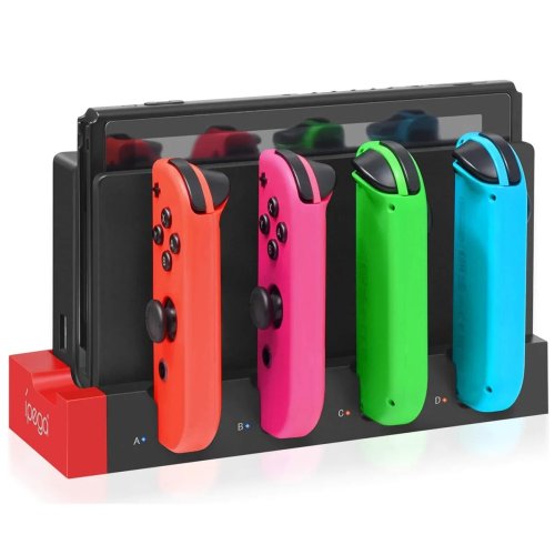Image de Station de charge 4-en-1 pour Joy-Con Nintendo Switch & OLED