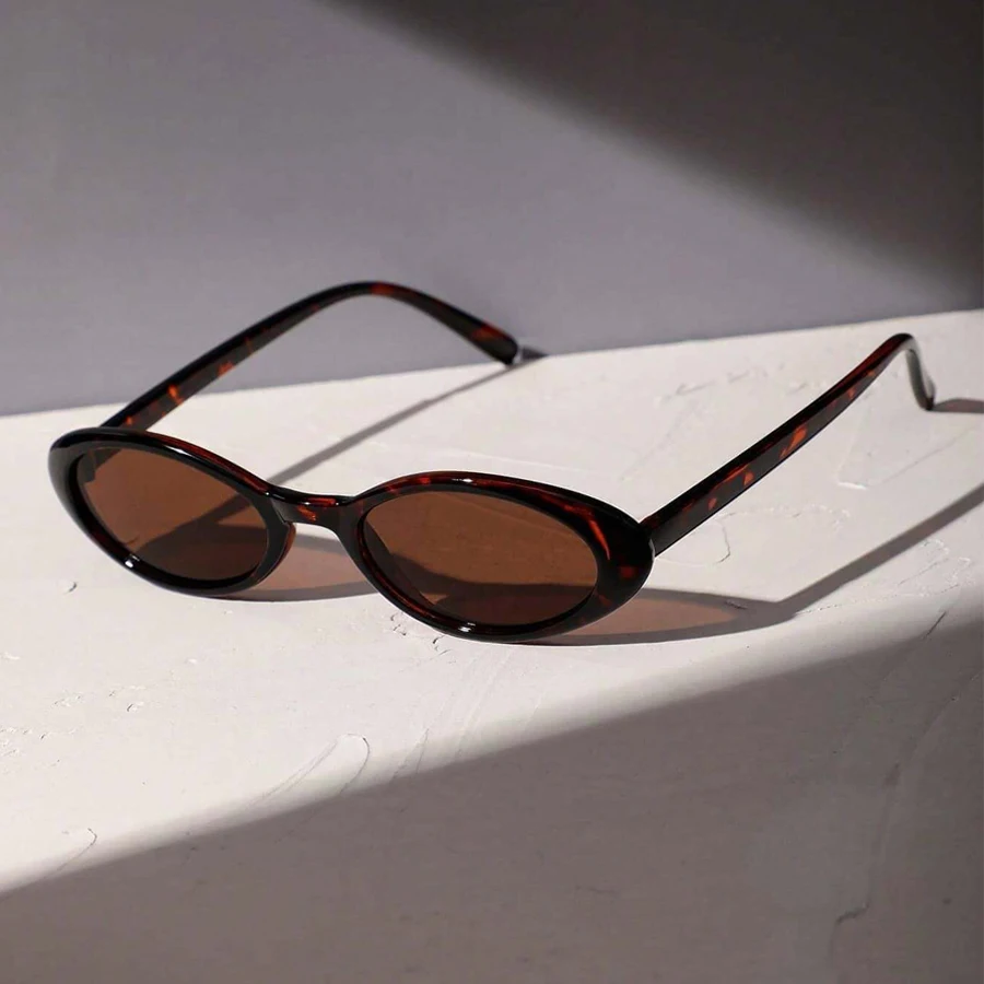 Imagen de Gafas de Sol Ovaladas con Estampado Leopardo para Mujer