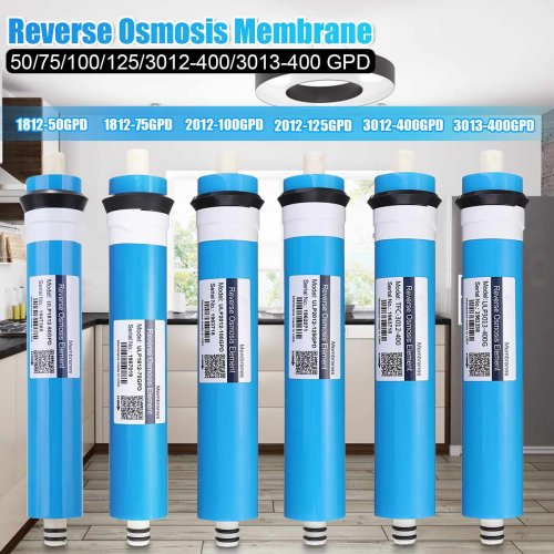 Image of Premium Natural Reverse Osmosis Water Filter System with High-Flow RO Membrane Replacement for Home Kitchen – Pure, Healthy Drinking Water Solution (50-125 GPD)