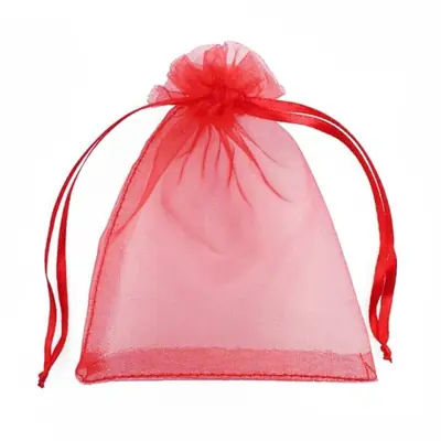 Image de Sacs en Organza avec Cordon - Lot de 50