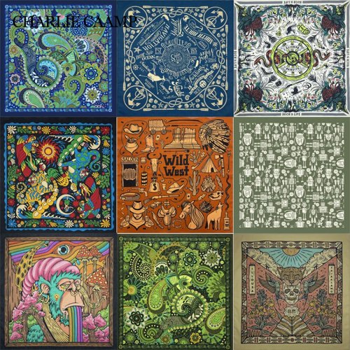 Imagen de Bandana de Algodón con Calavera – Estilo Hip Hop y Urbano