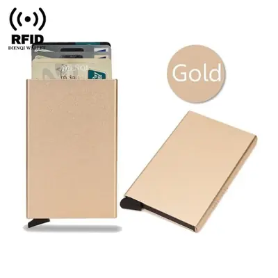 Portefeuille RFID Mince en Métal