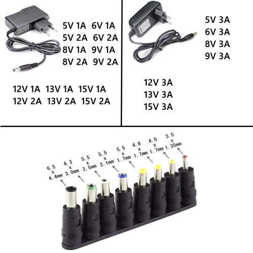 Imagen de Fuente de Poder Universal AC/DC 110V-220V con 8 Salidas