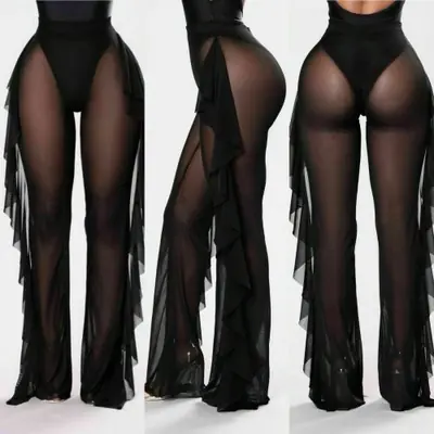 Image de Pantalon de Plage à Volants - Style Élégant & Léger