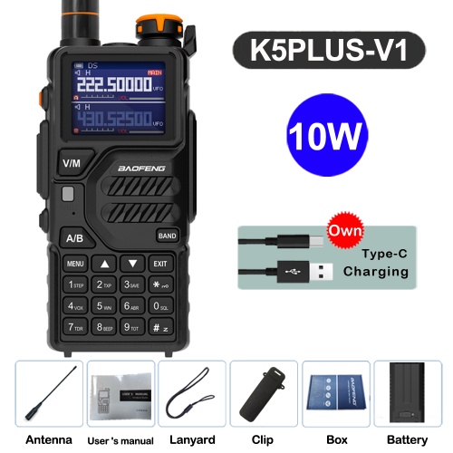 Image de Baofeng UV-K5 Plus - Talkie-Walkie Puissant 12W avec Radio AM/FM et Écran LCD