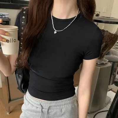 Image de T-Shirt Femme Slim Y2K Vintage Harajuku