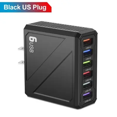 Image de Chargeur USB 6 Ports Rapide - 3.1A pour iPhone, Samsung, Xiaomi, Huawei