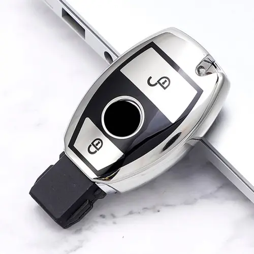 2button argent housse