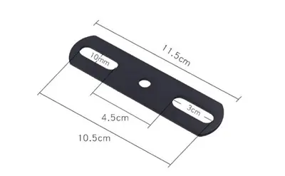 Image de Connecteur de Lit en T - Support Durable pour Lattes en Bois