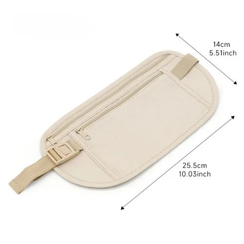 Imagen de Riñonera Invisible antirrobo impermeable para correr, bolsa de viaje ultrafina multifuncional para t...