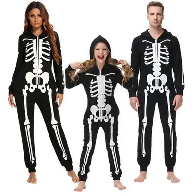 Image de Costume Squelette Fluorescent Halloween