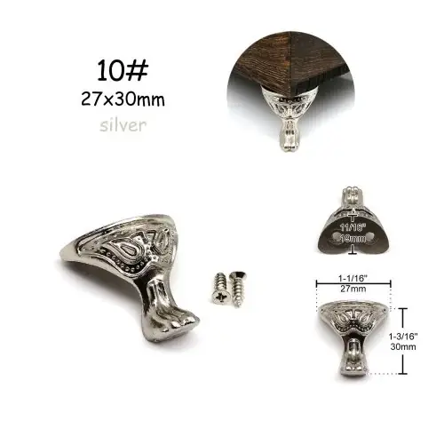 No.10 27x30mm zilver