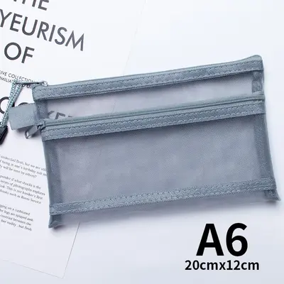 Image de Sac de Rangement Transparent A4/A5 - Organisez Votre Bureau