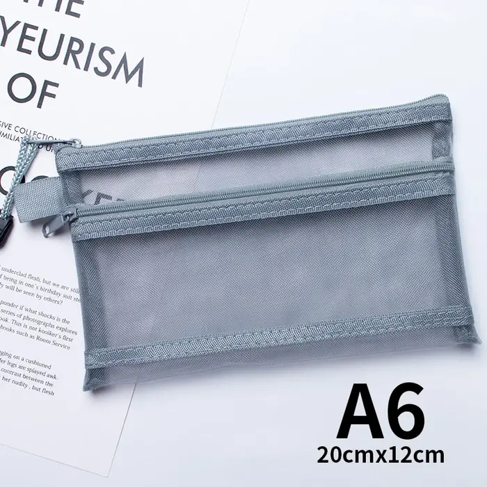 Image de Sac de Rangement Transparent A4/A5 - Organisez Votre Bureau