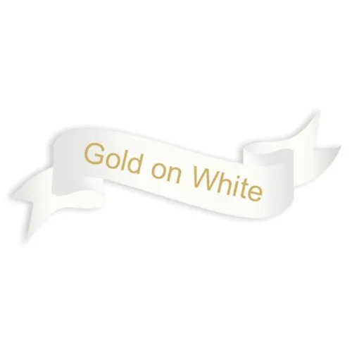 Gold auf Weiß