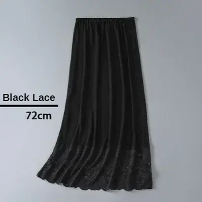 Schwarz Spitze 72cm
