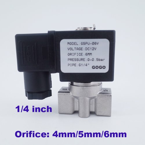 Immagine di Valvola Elettrica per Acqua G1/4 - Solenoide Inox SS304