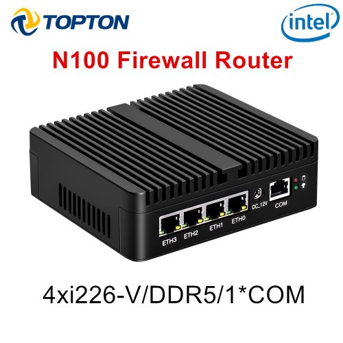 Image de Mini PC Silencieux avec Routeur Pare-Feu Intel N150/N100