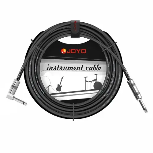 Image de Câble de Guitare Joyo CM-12 - Réduction du Bruit & Connecteur Angle Droit