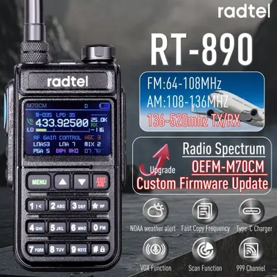 Image de Radio Scanner Multibande RT-890 - 999 Canaux & NOAA