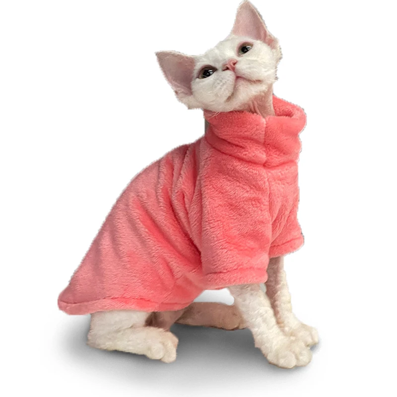 Bild von Modische Kleidung für Katzen Sphynx Katzenpullover Kätzchen Kleidung Hound Dog Hoodie Kleidung für Sphinx Katzenoutfit Haustieroveralls