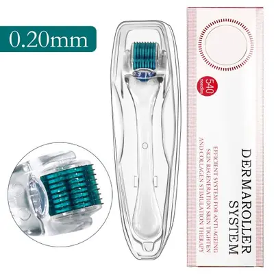 Image de Derma Roller 540 Micro-Aiguilles - Soins Visage & Croissance des Poils