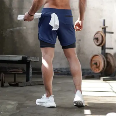 Image de Short Homme 2 en 1 Séchage Rapide - Sport & Plage
