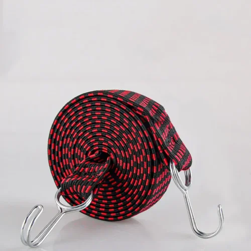 Image of Motorcycle Elastics Rubber Luggage Rope Cord Hooks Bikes Rope Tie Auto Luggage Roof Rack Strap Fixed Band Hook Car Accessories