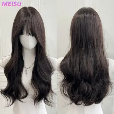 Image de Perruque Bouclée 24'' - Cheveux Naturels Résistants à la Chaleur