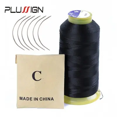 Image de Kit de Tissage pour Perruques - 12 Aiguilles + Fil 2000m