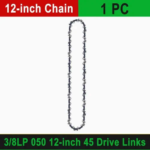 Image de Barre de Guidage pour Tronçonneuse 12 & 45 Maillons - Pas 3/8"