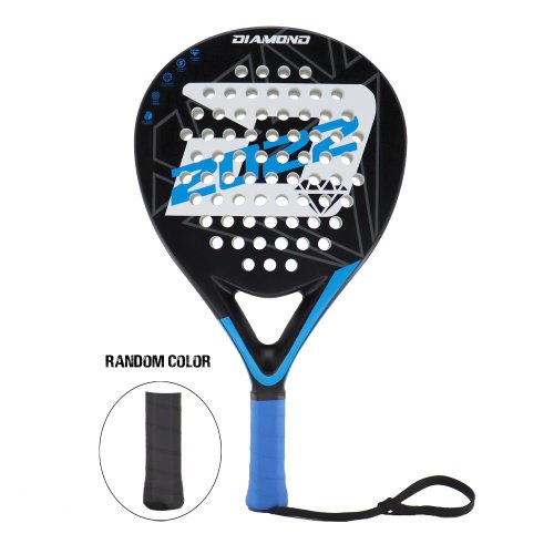 Imagen de Raqueta de Pádel Insum 2022 en Fibra de Carbono con Superficie Eva Suave, Diseño Diamante y Alto Equilibrio para Jugadores Avanzados