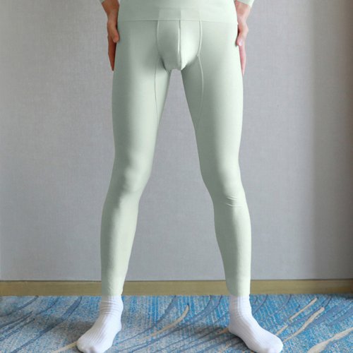 Bild von Männer Thermo-Unterwäsche aus Eis-Seide-Stoff – Warme Leggings und Strumpfhosen für Herbst und Winter, Innentragbare Wärmehosen für Männer