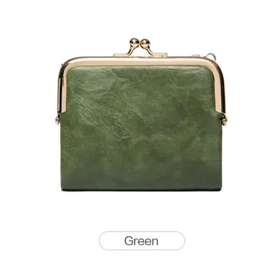 Image de Portefeuille Femme Cuir Multifonctionnel à Double Pli