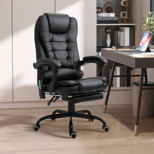 Imagen de Silla de Oficina con Masaje y Reposapiés Retráctil