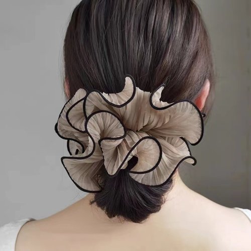 Immagine di Fascia per Capelli in Pelle con Design Coreano - Fascia Versatile e Moda Femminile per Capelli Ricci o Lisci
