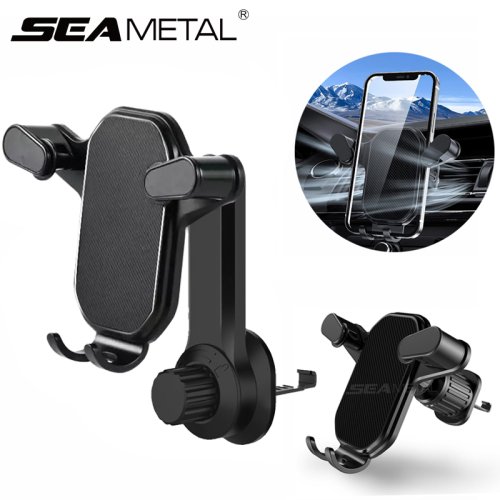 Imagen de Soporte para Teléfono Inteligente Seametal Gravity para Coche con Gancho para Salida de Aire, Rotación de 360 Grados y Fijación con Una Sola Mano