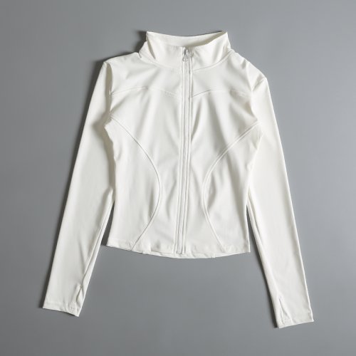 Imagen de Chaqueta Deportiva para Mujer con Cierre de Zip – Ideal para Gimnasio, Entrenamiento, Correr y Yoga – Diseño Moderno y Transpirable