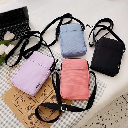 Afbeelding van Stijlvolle Mini Crossbody Tas voor Dames – Mode Telefoontas met Verticale Design en Hangende Nekband als Praktische Portemonnee
