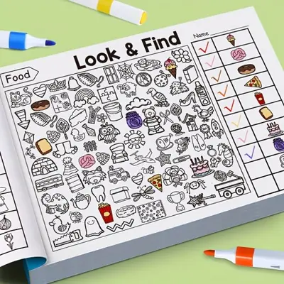 Chasse aux Objets Cachés & Coloriage pour Enfants