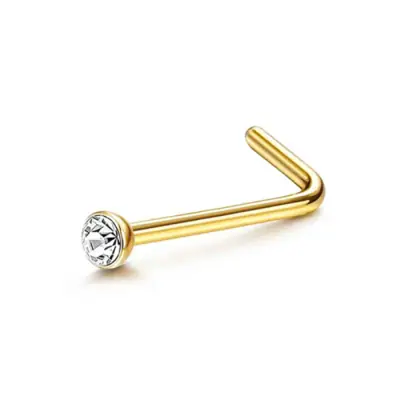 Image de Anneaux de Nez en Acier Chirurgical 20G - Style L & Cerceau