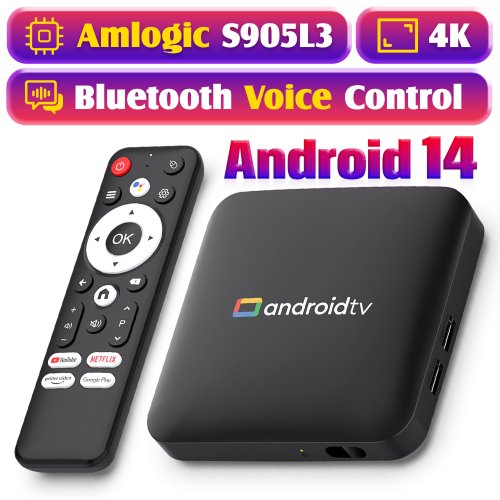 Image of H96 Max Android TV Box with S905L3 Chipset – 4K Ultra HD Media Player, 2GB RAM + 16GB Storage, Bluetooth, Google Voice Control, Home Theater Set-Top Box for Smart TV Streaming