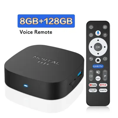 Image de Box TV Android 8K Ultra HD - RK3518, 8GB RAM, 128GB ROM