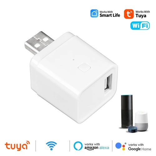 Imagen de Adaptador Micro USB WiFi Tuya con Enchufe de Carga Inteligente 5V para Sincronización y Control Remoto con Google Assistant, Alexa y Smart Life
