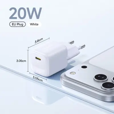 Image de Chargeur USB-C 20W Portable - Charge Rapide PD pour iPhone