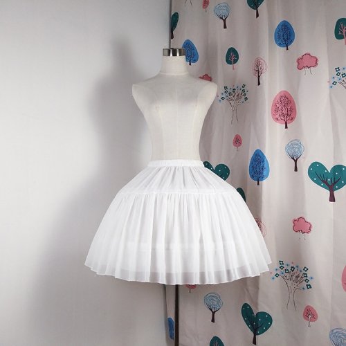Imagen de Enagua de Gasas con Huesos para Vestido de Baile, Cosplay y Estilo Lolita – Crinolina Rockabilly con Soporte de Remolque para Falda Corta y Elegante