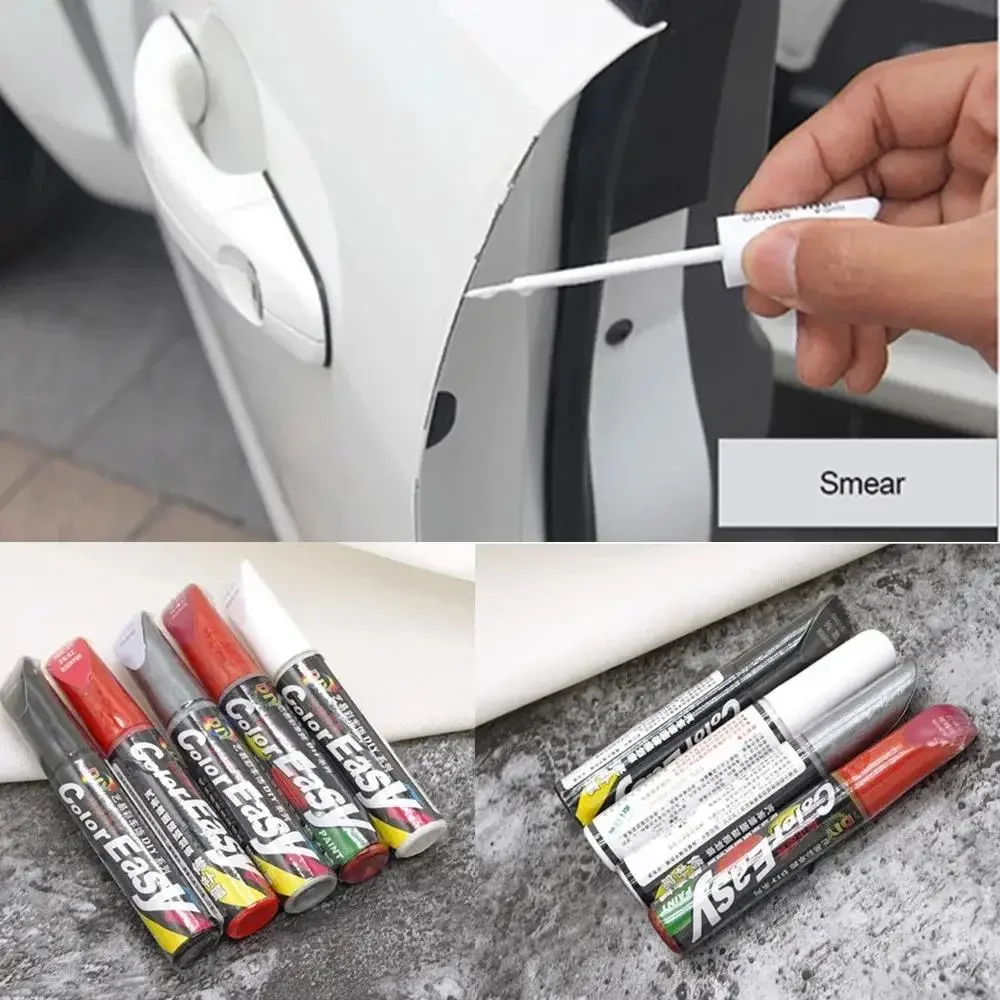 Immagine di Pennarello Vernice per Auto YQ04 – Nero, Bianco, Rosso, Argento – Penna per Riparazione Graffi, Cura Battistrada e Riparazione Pneumatici con Vernice Impermeabile