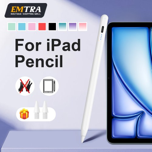 Zdjęcie Apple Pencil 2 z funkcją Palm Rejection i wyświetlaczem stanu baterii – kompatybilny z iPad Air 11, iPad Pro 11/13, iPad Mini 7 oraz modelami A16, M2, M3, M4 – idealne akcesoria do rysowania i pisania na iPadzie