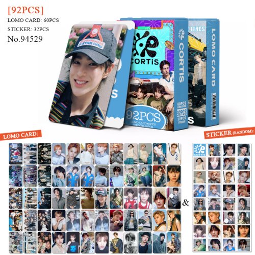 Image de Stickers K-pop Mini Cartes Photo - Collection de 92 Pièces